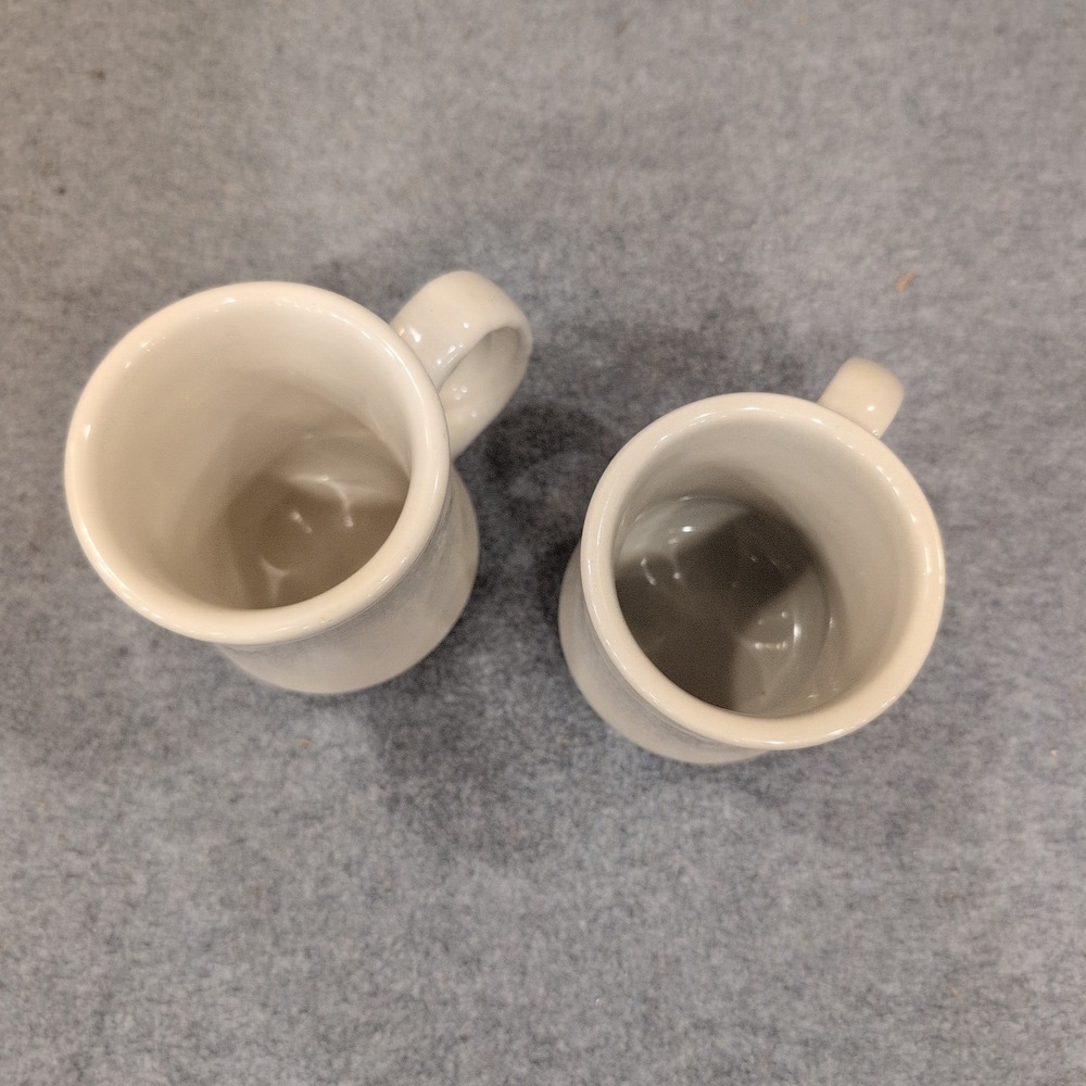 Ultima by Mikasa Cream Ceramic Diner Style Coffee Mugs Set of 2 NA307 - Picture 6 of 6